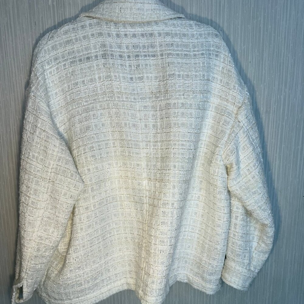 Zara White Jacket L - Picture 6 of 6